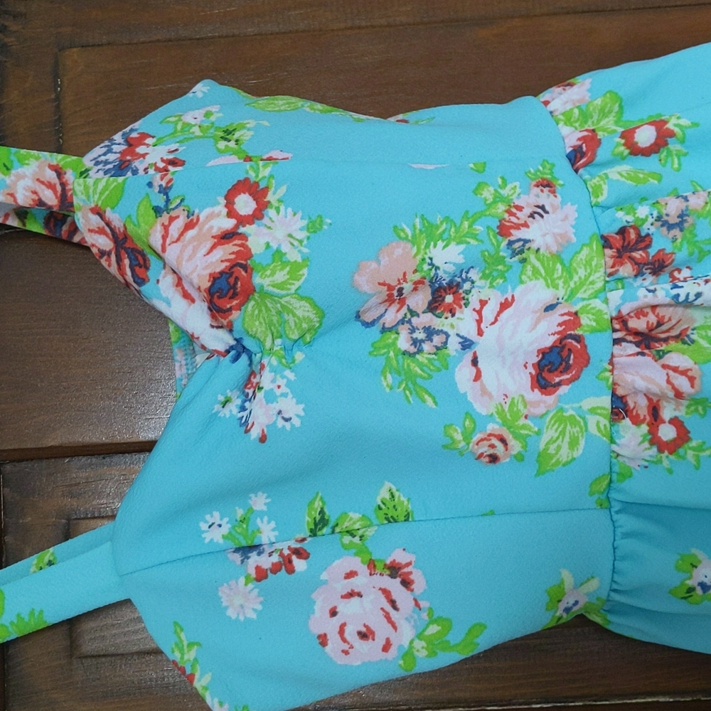 No Boundaries Sweetheart Floral Sundress - Picture 3 of 5